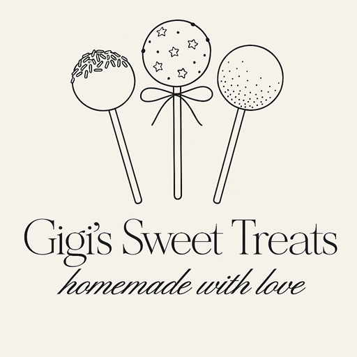Gigi's Sweet Treats brand artwork and baking tools
